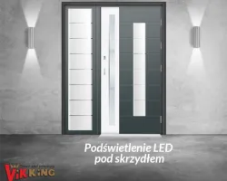 Podświetlane skrzydło drzwiowe - eleganckie i nowoczesne wyjście do domu
