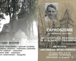 Architektura regionalna w rysunkach i projektach Antoniego Nowotarskiego