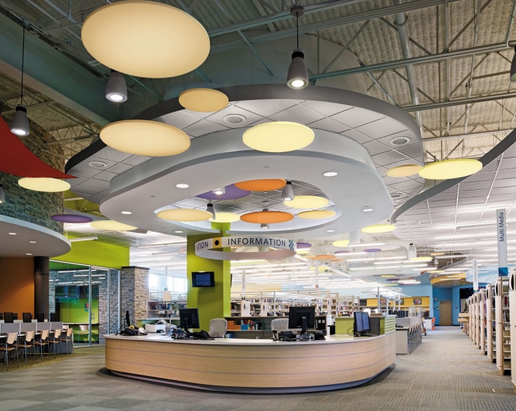 METALWORKS Mesh. Evelyn Meador Library Seabrook : Knauf Ceiling ...