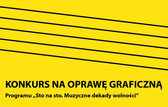 Konkurs graficzny: Sto na sto. Muzyczne dekady wolności Konkurs graficzny: Sto na sto. Muzyczne dekady wolności