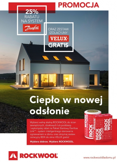 ROCKWOOL dla domu – ciepło w nowej odsłonie i atrakcyjne nagrody! ROCKWOOL dla domu – ciepło w nowej odsłonie i atrakcyjne nagrody!