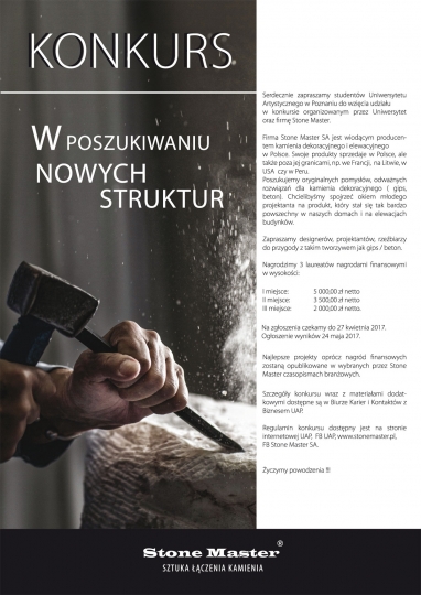 W poszukiwaniu nowych struktur - KONKURS STONE MASTER W poszukiwaniu nowych struktur - KONKURS STONE MASTER