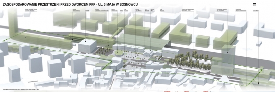 WYNIKI KONKURSU NA ZAGOSPODAROWANIE PRZESTRZENI PRZED DWORCEM PKP W SOSNOWCU WYNIKI KONKURSU NA ZAGOSPODAROWANIE PRZESTRZENI PRZED DWORCEM PKP W SOSNOWCU
