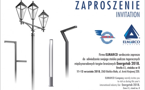 Zaproszenie od ElmarCo na Targi Energetab 2018 Zaproszenie od ElmarCo na Targi Energetab 2018