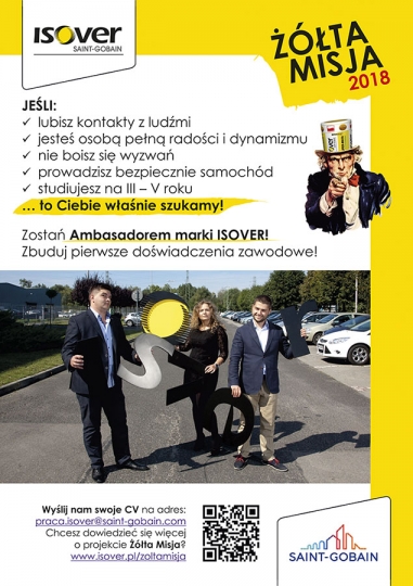 Rekrutacja do&nbsp;programu stażowego Żółta Misja ISOVER / zdjęcie nr: 2