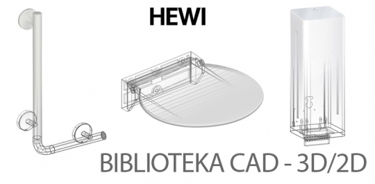 Zaprojektuj łazienkę bez barierz! Pobierz biblioteki CAD HEWI