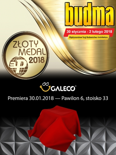 Złoty Medal Międzynarodowych Targów Poznańskich 2018 dla Galeco Złoty Medal Międzynarodowych Targów Poznańskich 2018 dla Galeco