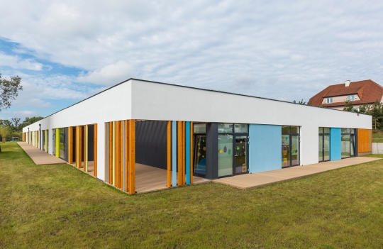 Kolejny ciekawy projekt z wykorzystaniem systemów fermacell - modułowe przedszkole / zdjęcie nr: 1 Kolejny ciekawy projekt z wykorzystaniem systemów fermacell - modułowe przedszkole / zdjęcie nr: 1