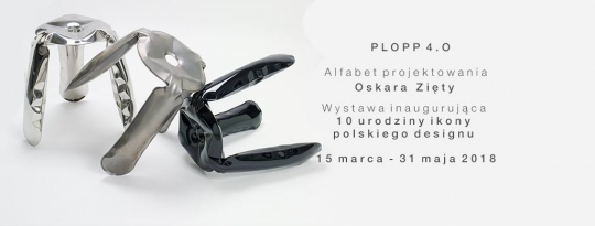 Wystawa PLOPP 4.0 alfabet projektowania Oskara Zięty