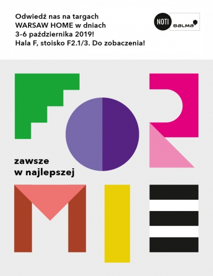 NOTI i Balma podczas targów Warsaw Home 2019 NOTI i Balma podczas targów Warsaw Home 2019