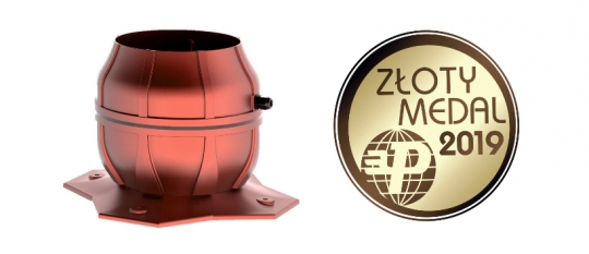 Złoty Medal 2019 dla wentylatora dachowego Vero-150 marki Uniwersal Złoty Medal 2019 dla wentylatora dachowego Vero-150 marki Uniwersal
