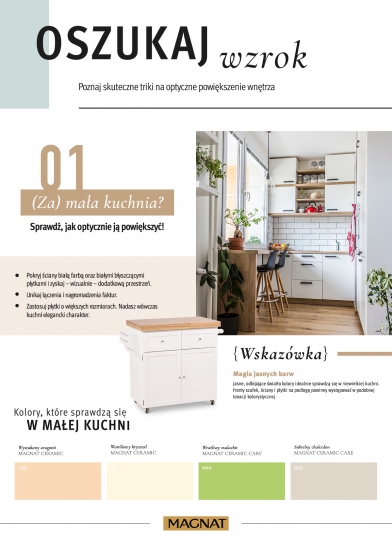 Jak za pomocą kolorów optycznie powiększyć wnętrze? Jak za pomocą kolorów optycznie powiększyć wnętrze?