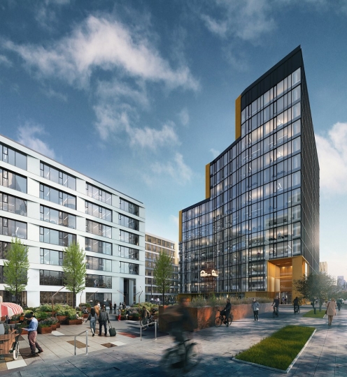 Najwyższy budynek biurowy Browarów Warszawskich osiągnął docelową wysokość / zdjęcie nr: 5 Najwyższy budynek biurowy Browarów Warszawskich osiągnął docelową wysokość / zdjęcie nr: 5