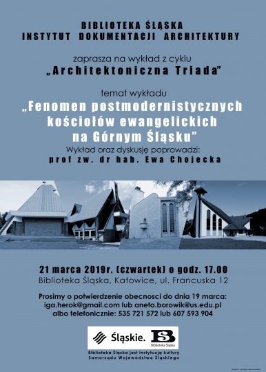 Wykład prof. Ewy Chojeckiej - Fenomen postmodernistycznych kościołów ewangelickich na Górnym Śląsku / zdjęcie nr: 2 Wykład prof. Ewy Chojeckiej - Fenomen postmodernistycznych kościołów ewangelickich na Górnym Śląsku / zdjęcie nr: 2
