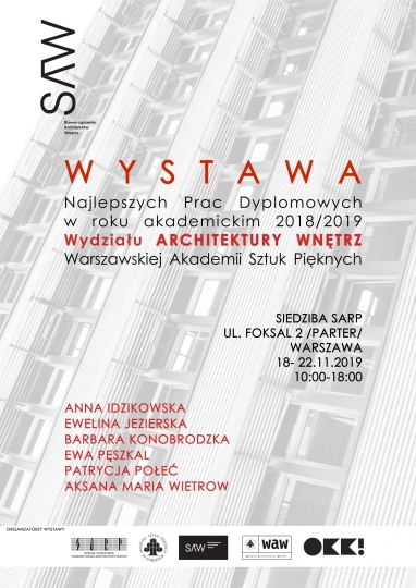 Wystawa najlepszych prac dyplomowych 18/19 Wydziału Architektury Wnętrz ASP w Warszawie / zdjęcie nr: 4 Wystawa najlepszych prac dyplomowych 18/19 Wydziału Architektury Wnętrz ASP w Warszawie / zdjęcie nr: 4