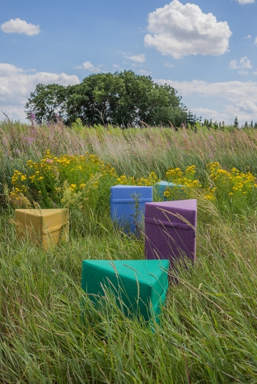 Przestrzeń biurowa pełna kolorów - eco pufy VANK_TRI / zdjęcie nr: 13