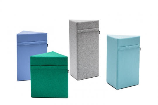 Przestrzeń biurowa pełna kolorów - eco pufy VANK_TRI / zdjęcie nr: 5