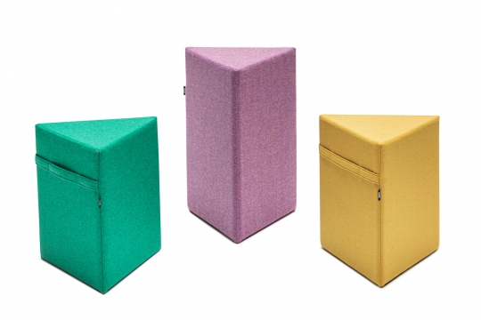 Przestrzeń biurowa pełna kolorów - eco pufy VANK_TRI / zdjęcie nr: 2