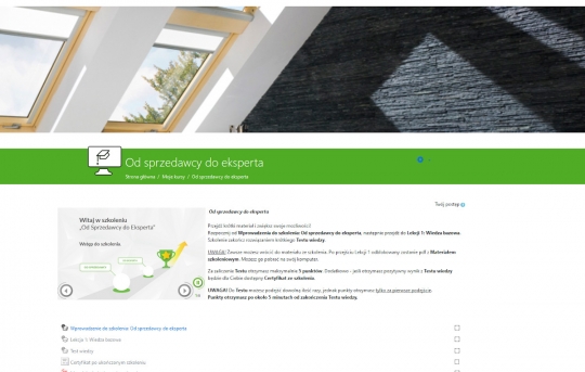 Platforma e-learningowa FAKRO Platforma e-learningowa FAKRO