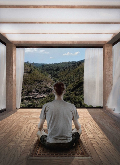 Projekt kabin do medytacji wyróżniony w konkursie Vale de Moses Meditation Cabins Projekt kabin do medytacji wyróżniony w konkursie Vale de Moses Meditation Cabins
