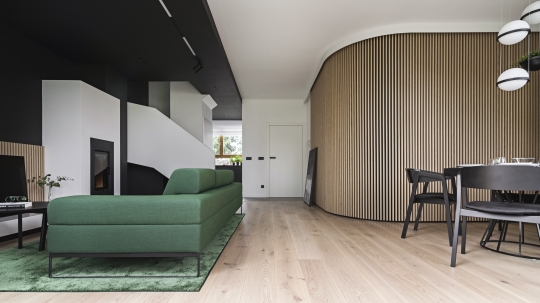 Projekt „Ostródzka” – dom konkretny autorstwa KAEL Architekci Projekt „Ostródzka” – dom konkretny autorstwa KAEL Architekci