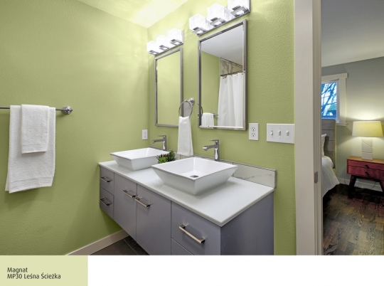 Łazienka w zielonych barwach - relaks, spokój, dobra energia / zdjęcie nr: 5 Łazienka w zielonych barwach - relaks, spokój, dobra energia / zdjęcie nr: 5