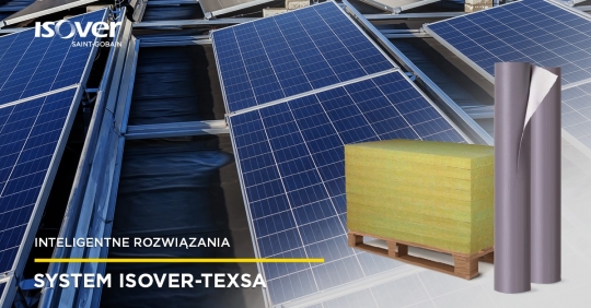 ISOVER i&nbsp;Texsa - nowe rozwiązanie izolacji dachów z&nbsp;fotowoltaiką