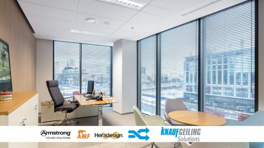 Sufity Armstrong, AMF oraz Heradesign teraz razem. Szukajcie ich pod marką Knauf Ceiling Solutions. Sufity Armstrong, AMF oraz Heradesign teraz razem. Szukajcie ich pod marką Knauf Ceiling Solutions.