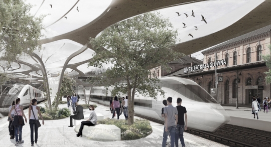 Nowy dworzec w centrum Bielska-Białej Nowy dworzec w centrum Bielska-Białej