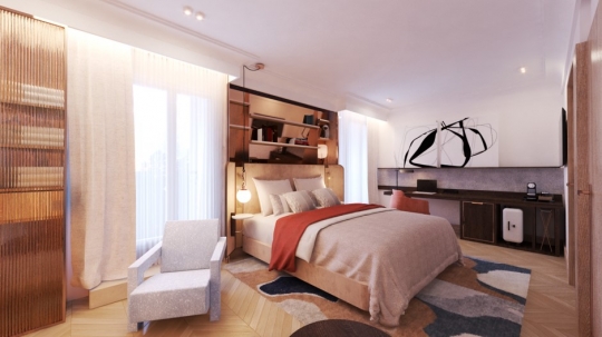 Projekt butikowego hotelu w Paryżu / zdjęcie nr: 4 Projekt butikowego hotelu w Paryżu / zdjęcie nr: 4