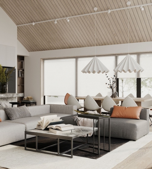 Kraina beżu i&nbsp;elegancji. Projekt domu dla czteroosobowej rodziny / zdjęcie nr: 1