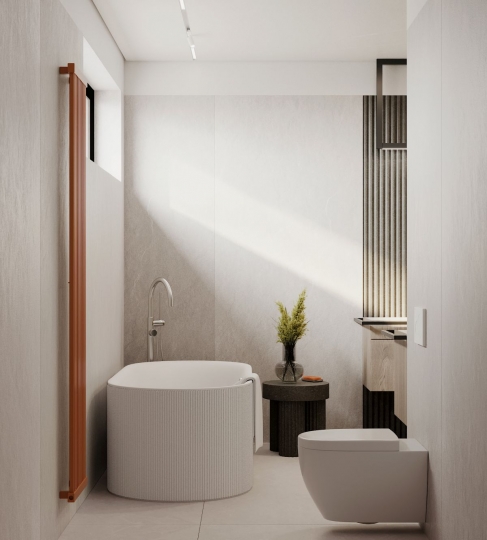 Kraina beżu i&nbsp;elegancji. Projekt domu dla czteroosobowej rodziny / zdjęcie nr: 9