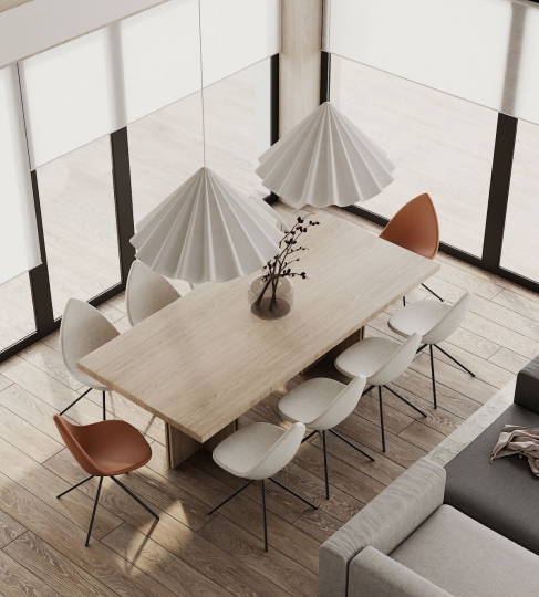 Kraina beżu i&nbsp;elegancji. Projekt domu dla czteroosobowej rodziny / zdjęcie nr: 5