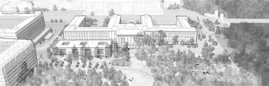 Projekt rozbudowy Muzeum Narodowego w&nbsp;Warszawie. Pracownia P2PA zajmuje I&nbsp;miejsce w&nbsp;konkursie! / zdjęcie nr: 12