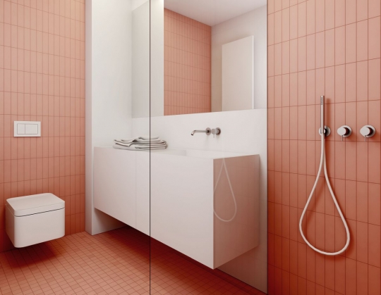 Minimalizm w&nbsp;kolorze pink! Projekt koncepcyjny mieszkania na&nbsp;Saskiej Kępie / zdjęcie nr: 9