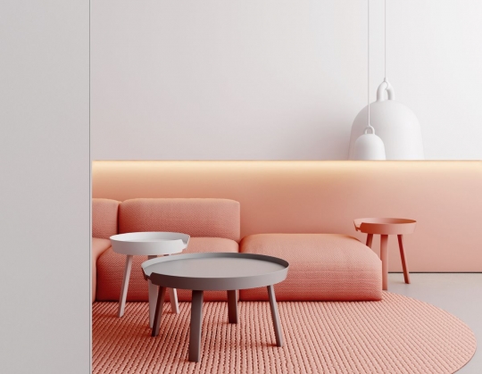 Minimalizm w&nbsp;kolorze pink! Projekt koncepcyjny mieszkania na&nbsp;Saskiej Kępie / zdjęcie nr: 10