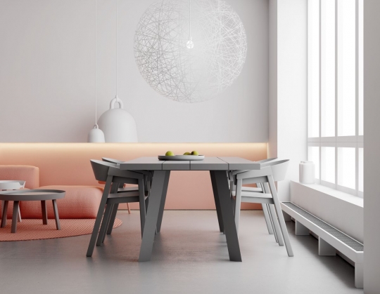 Minimalizm w&nbsp;kolorze pink! Projekt koncepcyjny mieszkania na&nbsp;Saskiej Kępie / zdjęcie nr: 2