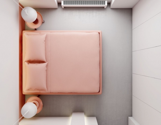 Minimalizm w&nbsp;kolorze pink! Projekt koncepcyjny mieszkania na&nbsp;Saskiej Kępie / zdjęcie nr: 4