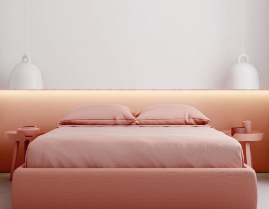 Minimalizm w&nbsp;kolorze pink! Projekt koncepcyjny mieszkania na&nbsp;Saskiej Kępie / zdjęcie nr: 5