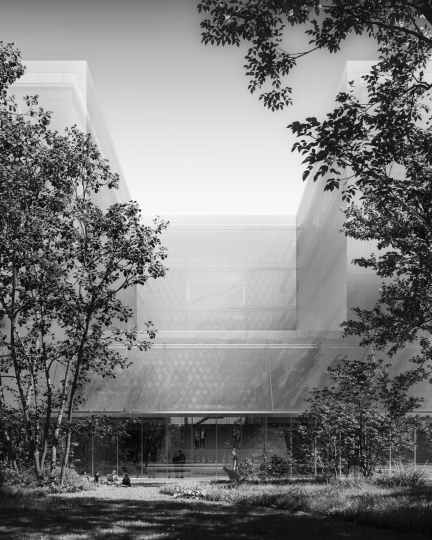 Nowoczesny ośrodek koncertowy zwrócony ku Wiśle. Projekt WXCA z&nbsp;III nagrodą w&nbsp;konkursie architektonicznym Akademii Muzycznej im. Krzysztofa Pendereckiego w&nbsp;Krakowie! / zdjęcie nr: 5