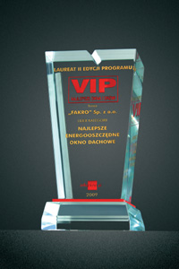 Firma FAKRO laureatem nagrody „VIP Firma FAKRO laureatem nagrody „VIP