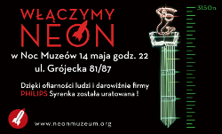 Neon Syrenka uratowany na Noc Muzeów Neon Syrenka uratowany na Noc Muzeów