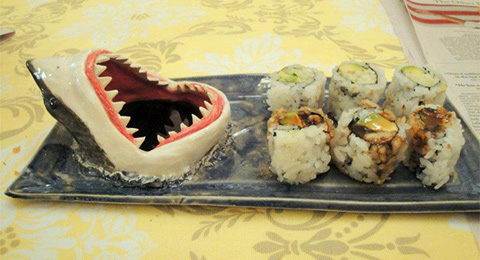 Talerz sushi - rekin Talerz sushi - rekin