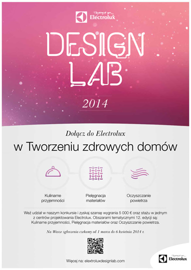 Ruszyła kolejna edycja konkursu dla młodych designerów - Electrolux Design Lab 2014! Ruszyła kolejna edycja konkursu dla młodych designerów - Electrolux Design Lab 2014!