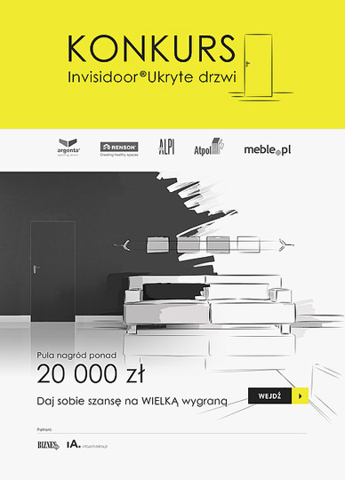 Invisidoor® UKRYTE DRZWI - przedłużony termin zgłoszeń do konkursu Invisidoor® UKRYTE DRZWI - przedłużony termin zgłoszeń do konkursu