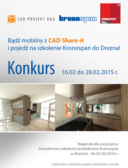Bądź mobilny z CAD Share-it i pojedź z Kronospanem do Drezna! Bądź mobilny z CAD Share-it i pojedź z Kronospanem do Drezna!