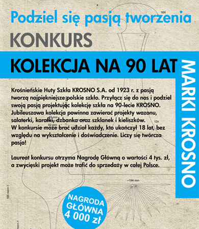 Podziel się pasją tworzenia. Konkurs na 90-lecie marki KROSNO. Podziel się pasją tworzenia. Konkurs na 90-lecie marki KROSNO.