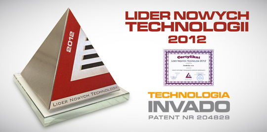 INVADO Liderem Nowych Technologii 2012 INVADO Liderem Nowych Technologii 2012