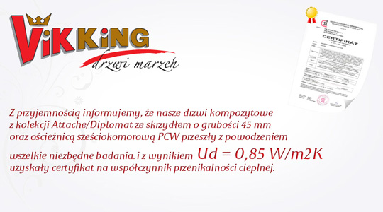 Certyfikat na współczynnik przenikalności cieplnej Certyfikat na współczynnik przenikalności cieplnej
