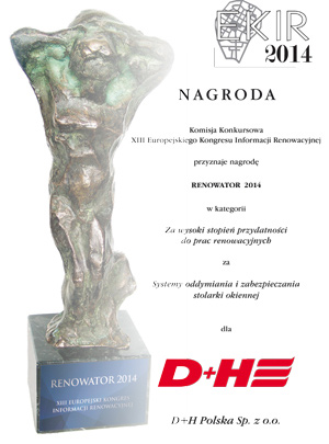 D+H Polska RENOWATOREM 2014 D+H Polska RENOWATOREM 2014
